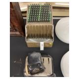 Check Writer with Vintage Adding Machine