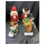 German Wooden Nutcrackers with Smokers