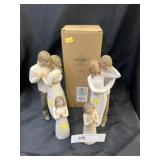 (4) Willow Tree Figurines