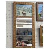 Reverse Painted Inlaid Mirror