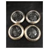 (4) Sterling Banded Coasters