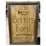Single Sided Paint Decorated Sign