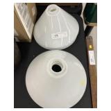 (6) Milk Glass Shades