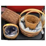 (4) Longaberger Baskets