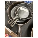 Wagner and Unmarked Frying Pans