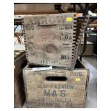 (2) Wooden Shipping Boxes