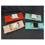 (4) Vintage Chrysler Corp. Friction Cars