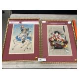 (2) Oriental Framed Prints