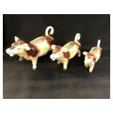 (3) Vintage Cow Creamers