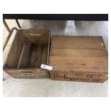 (2) Wooden Shipping Crates