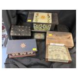 Miniature Blanket Chest, Cigar Mold, Trinket Boxes