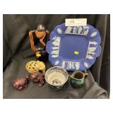Wedgwood Plate, Figurines, Transferware Cup