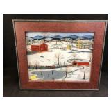 D.W. Gottshall Reverse Painting
