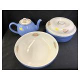 (3) Pieces of Hull Dinnerware