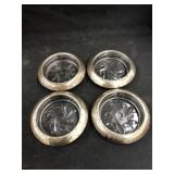 (4) Sterling Banded Coasters