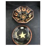 Eldreth and Turtle Creek Redware Bowls