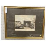 European Framed Lithograph