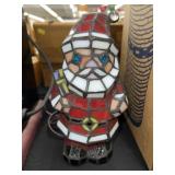 Slag Glass Santa Accent Light