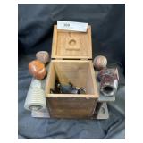 Vintage Pipe Stand with Pipes