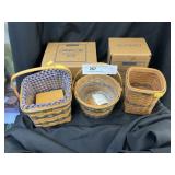 (3) Longaberger Miniature Baskets