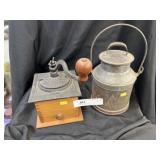 Coffee Mill with Cream Pail