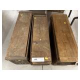(3) Wooden Cigar Molds
