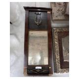 Mahogany Veneered Wall Mirror