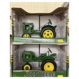 (2) John Deere L Toy Tractors