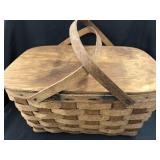 Split Oak and Wicker Woven Baskets