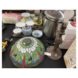 Slag Glass Table Light