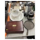 Jewelry Box, Coffee Maker, Pitcher & Bowl