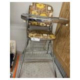 Vintage Metal Framed High Chair