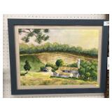 (2) Framed Watercolors