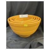 (5) Contemporary Fiestaware Nesting Bowls