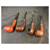 (4) Vintage Wooden Pipes