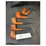 (5) Vintage Wooden Pipes