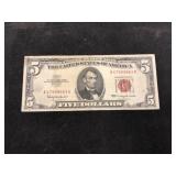 1963 $5 Red Seal Bill