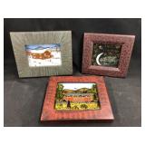 (3) Miniature Reverse Paintings