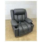 Leather Lift Chair w/ Cup Holders