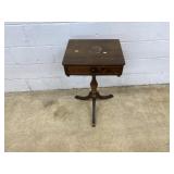 Mahogany One Drawer Stand