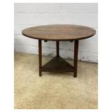 Vintage Oak Circular Table