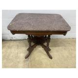 Victorian Marble Top Parlor Table