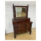 Bold Empire Mahogany Chest of Drawers