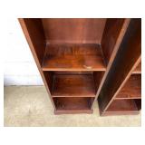 2 Tall Mahogany Bookshelves
