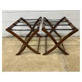 2 Folding Luggage Racks