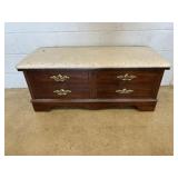 Cedar Chest with padded top