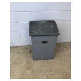 Primitive Painted Slant Front Storage Chest