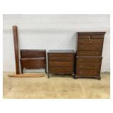 3Pc Mahogany Bedroom Suite