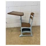 Vintage Metal School Desk Chair