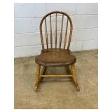 Vintage Plank Seat Rocking Chair